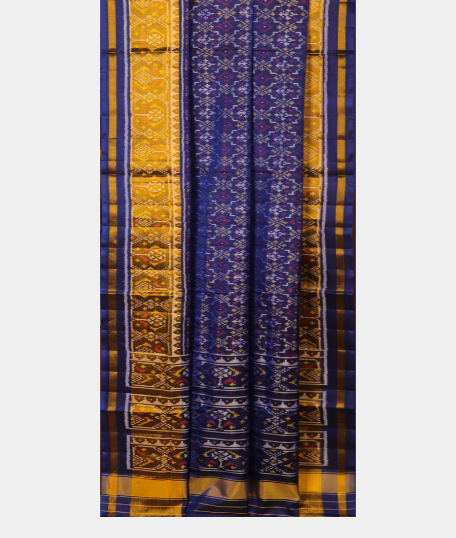 Blue Patola Silk Saree T3040192