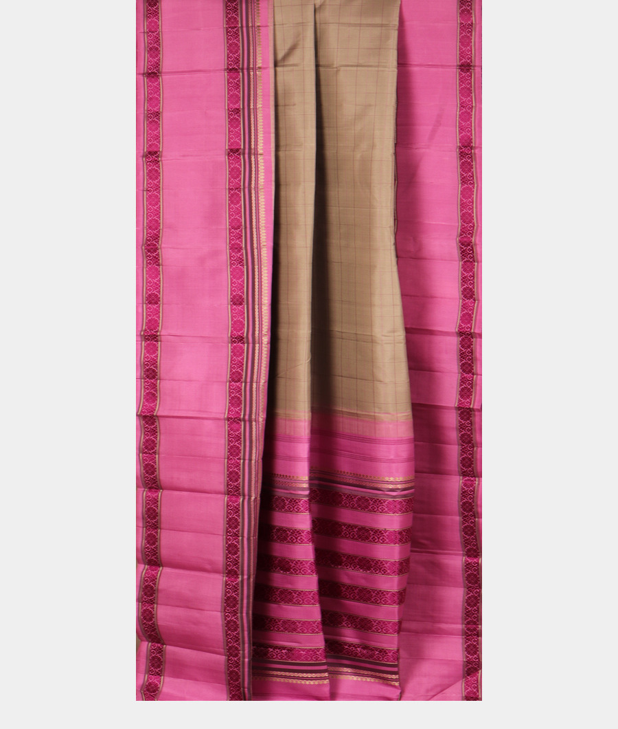 Grey Handwoven Kanjivaram Silk Saree T3009462