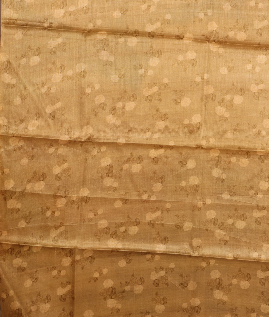 Beige Tussar Printed Saree T3013523