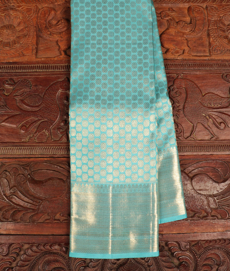 Blue Handwoven Kanjivaram Silk Saree T290811-image