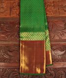 Green Handwoven Kanjivaram Silk Saree T2467621