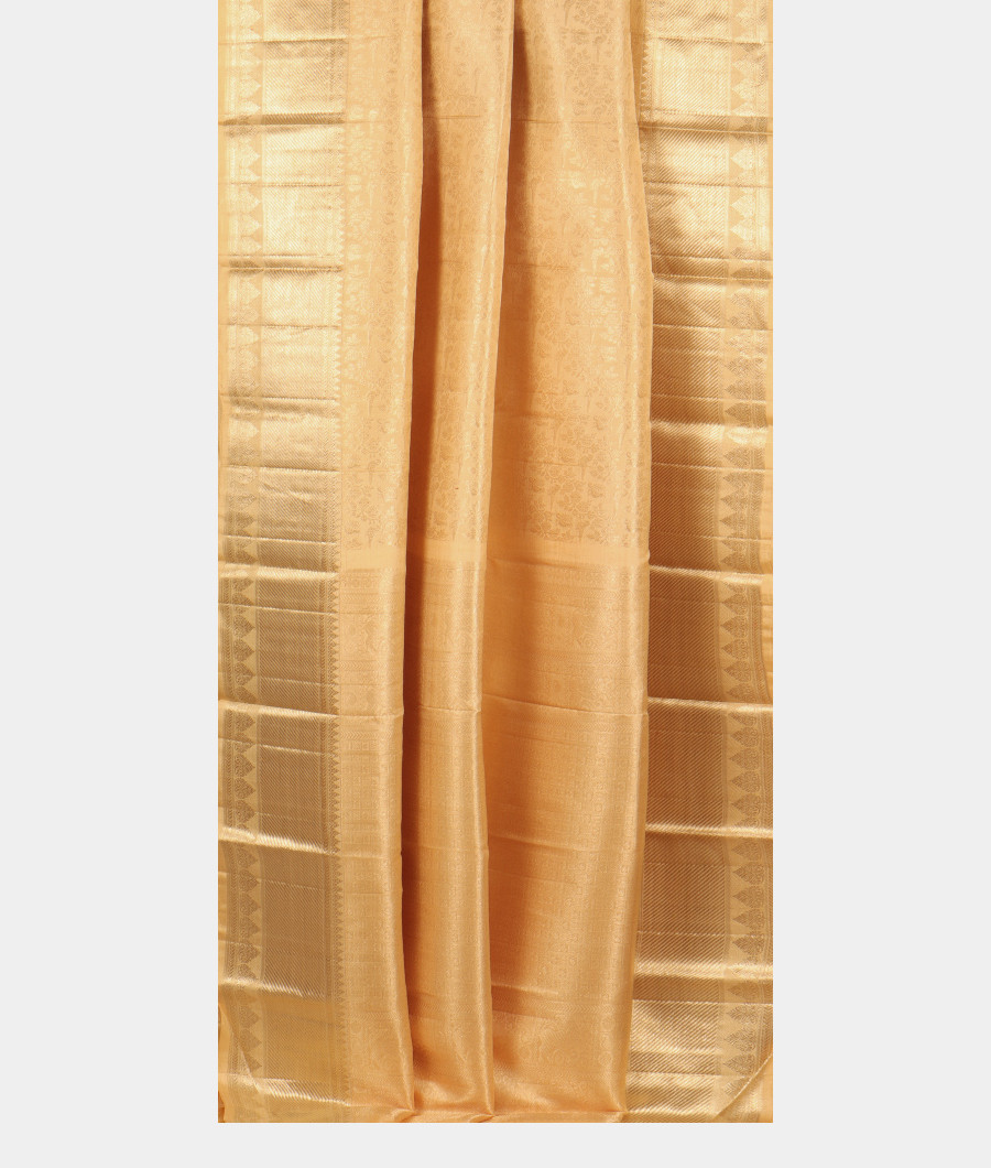 Cream Handwoven Kanjivaram Silk Saree T1918882