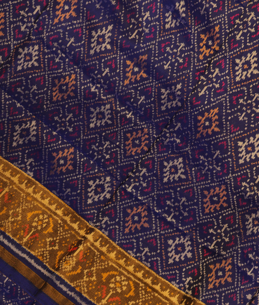 Blue Patola Silk Saree T305459-image