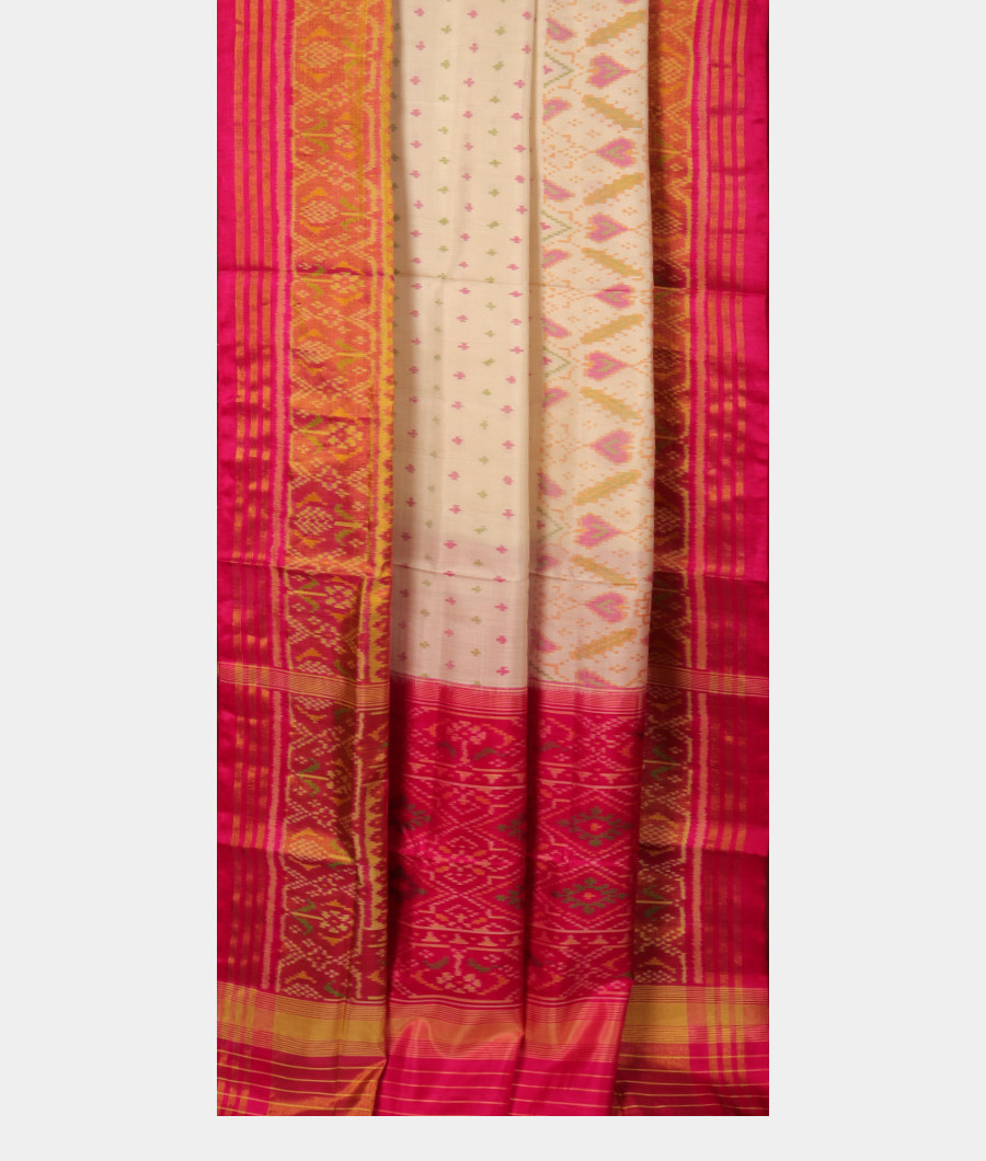 Off White Patola Silk Saree T3054722