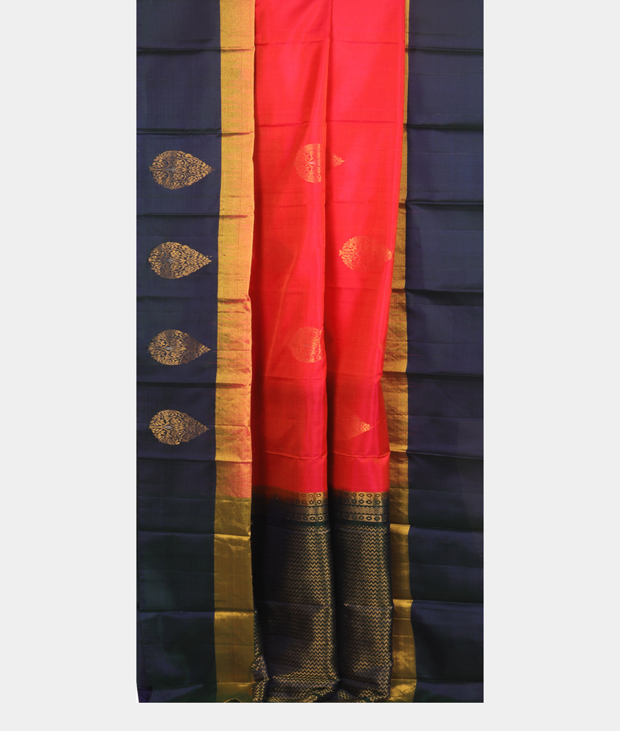 Pinkish Orange Soft Silk Saree T2292662