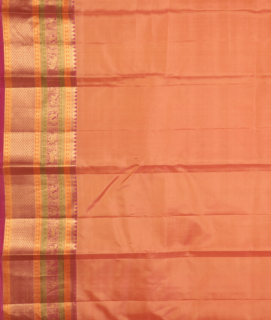 Peach Soft Silk Saree T3031453