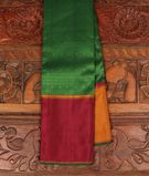 Green Handwoven Kanjivaram Silk Saree T2912491