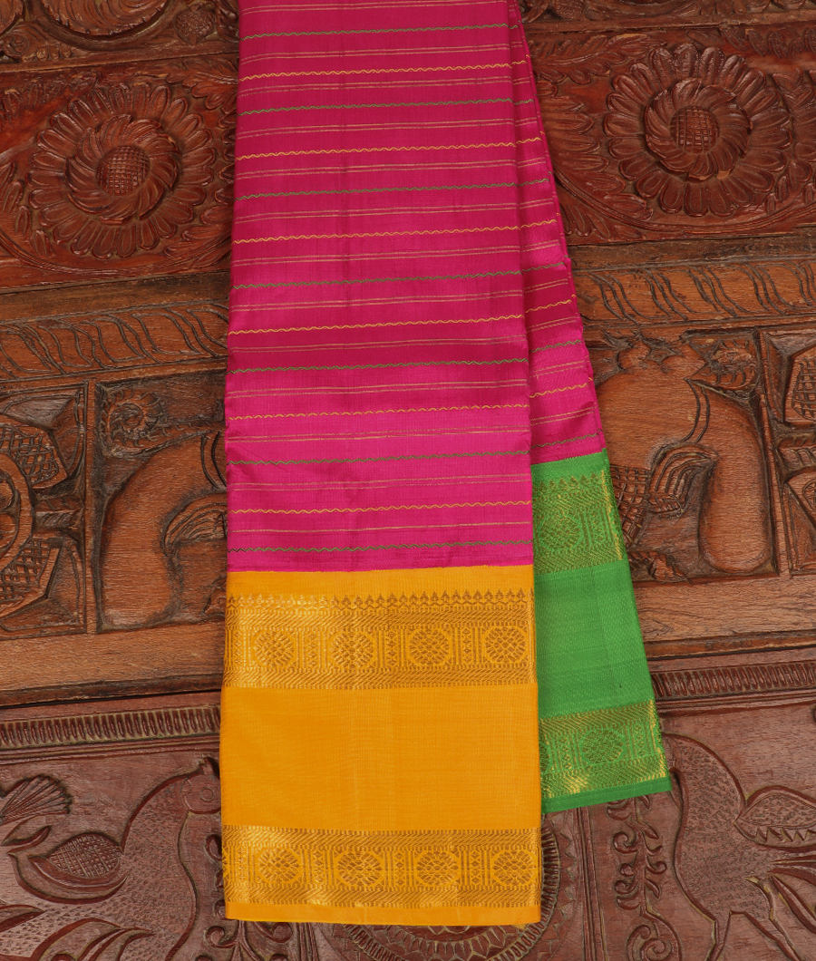 Pink Handwoven Kanjivaram Silk Saree T183396-image