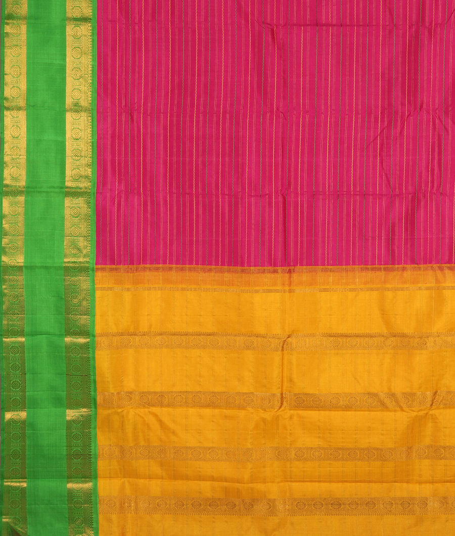 Pink Handwoven Kanjivaram Silk Saree T1833964