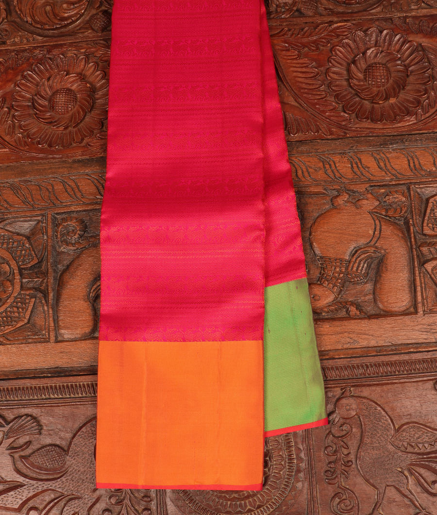 Pink Handwoven Kanjivaram Silk Saree T291247-image