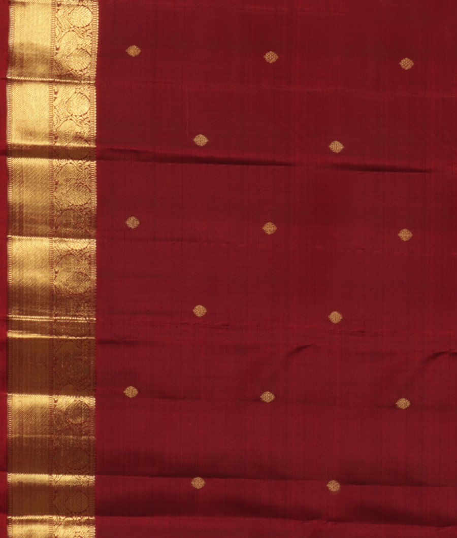 Blue Handwoven Kanjivaram Silk Saree T2385983