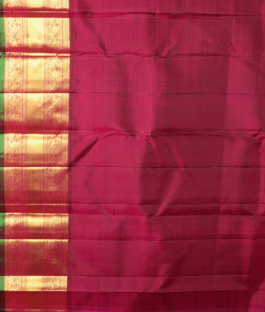 Silver Grey Handwoven Kanjivaram Silk Saree T3052393