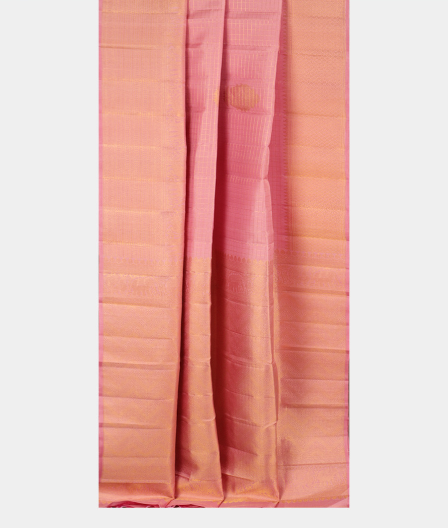 Pink Handwoven Kanjivaram Silk Saree T3030252