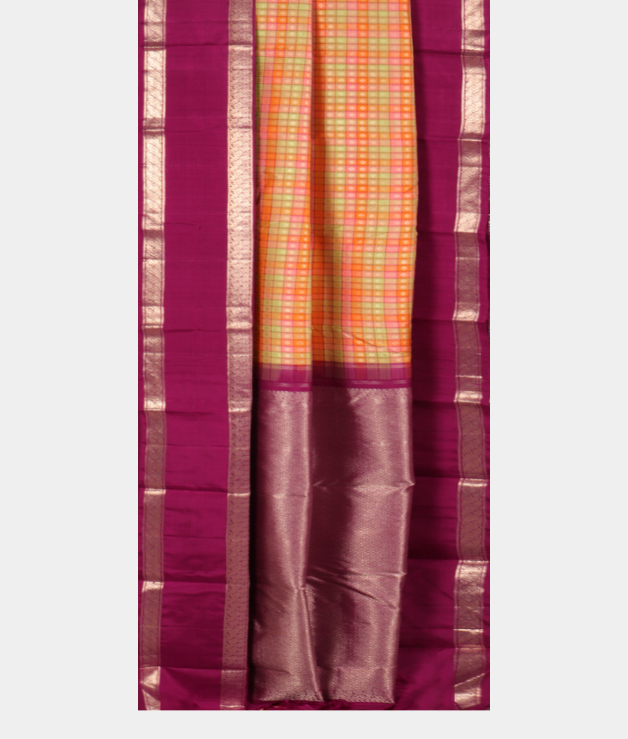 Multicolour Handwoven Kanjivaram Silk Saree T3018682