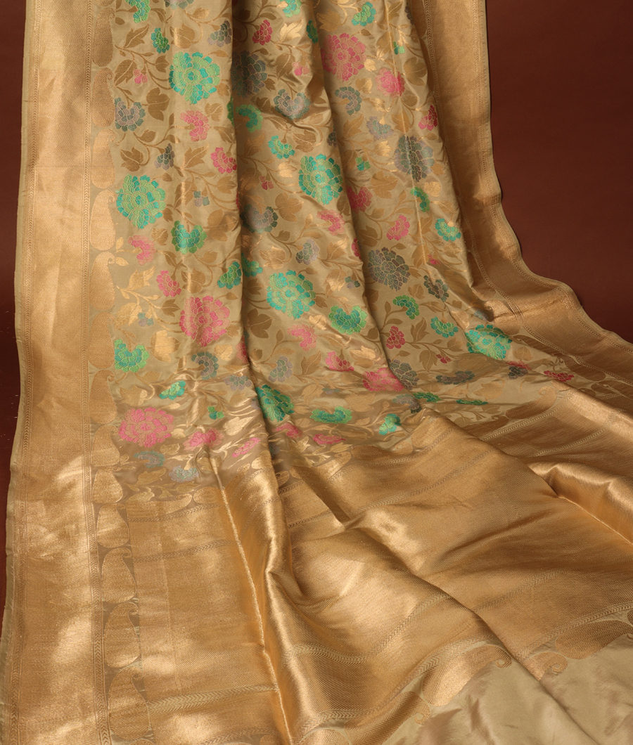 Grey Banaras Silk Saree LG56742