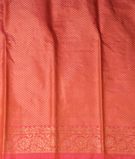 Pinkish Orange Banaras Silk Saree T321265