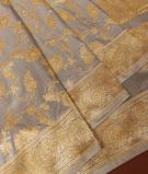 Bluish Grey Banaras Silk Saree T2456464
