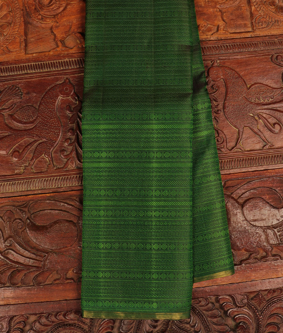 Green Handwoven Kanjivaram Silk Saree T302420-image
