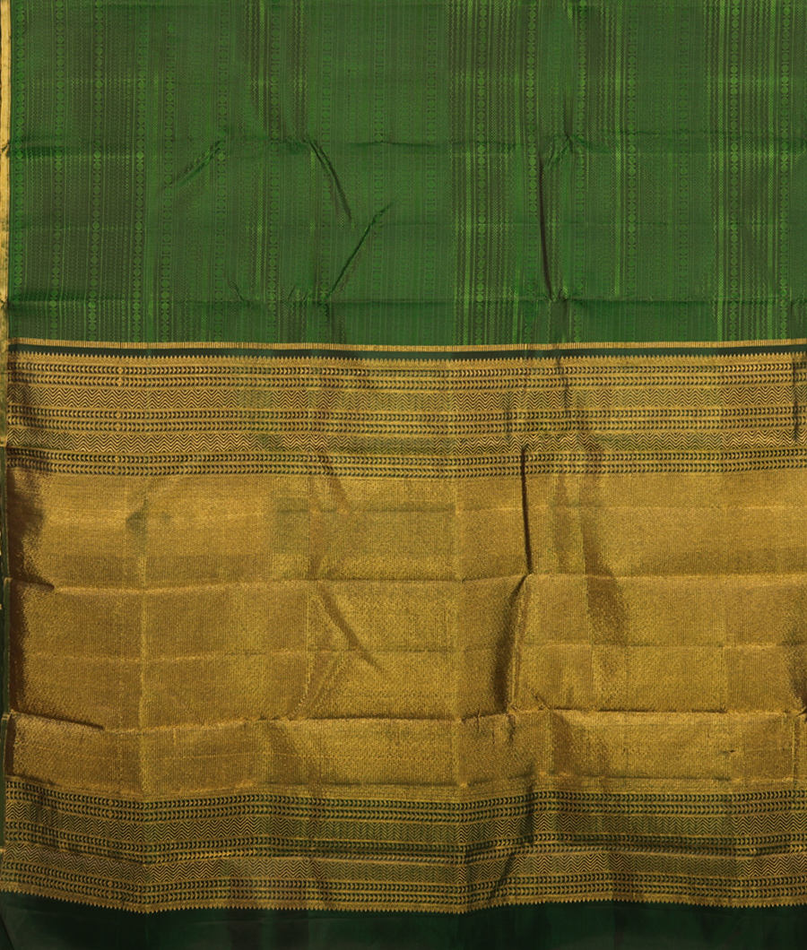 Green Handwoven Kanjivaram Silk Saree T3024204
