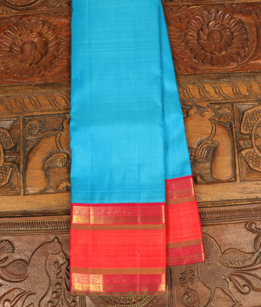Blue Handwoven Kanjivaram Silk Saree T288343-image