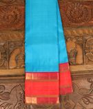 Blue Handwoven Kanjivaram Silk Saree T2883431