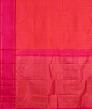 Pinkish Orange Handwoven Kanjivaram Silk Saree T3030374