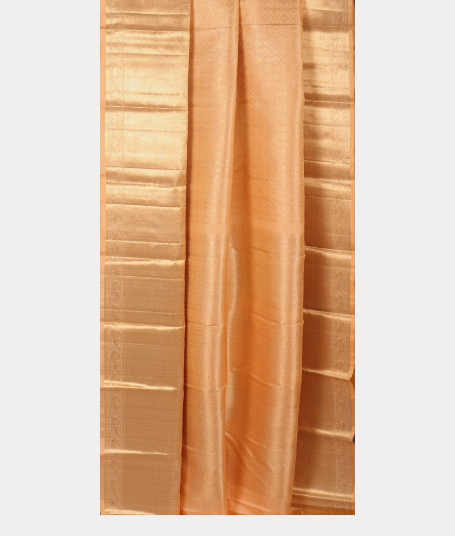 Cream Handwoven Kanjivaram Silk Saree T1866532