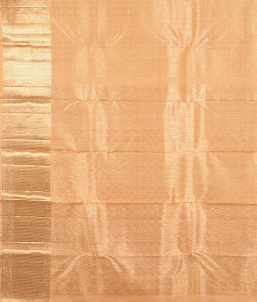 Cream Handwoven Kanjivaram Silk Saree T1866534