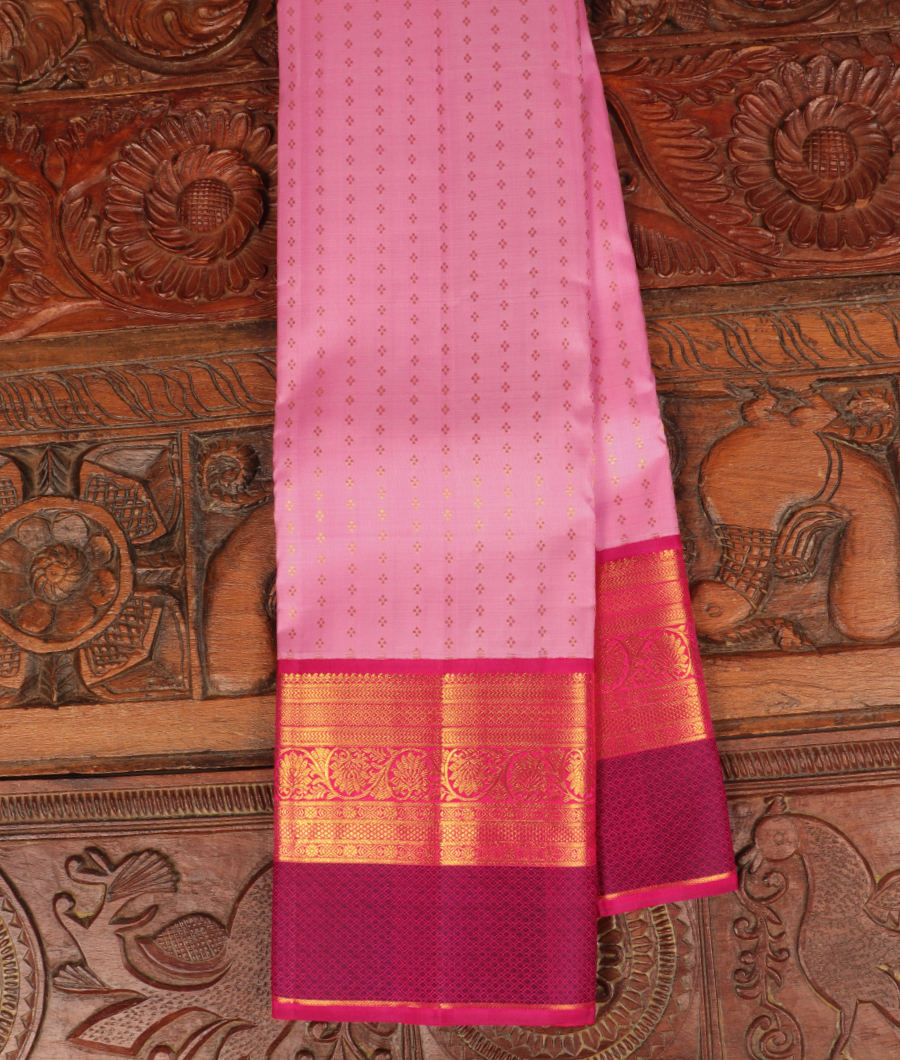 Lavender Handwoven Kanjivaram Silk Saree T299147-image