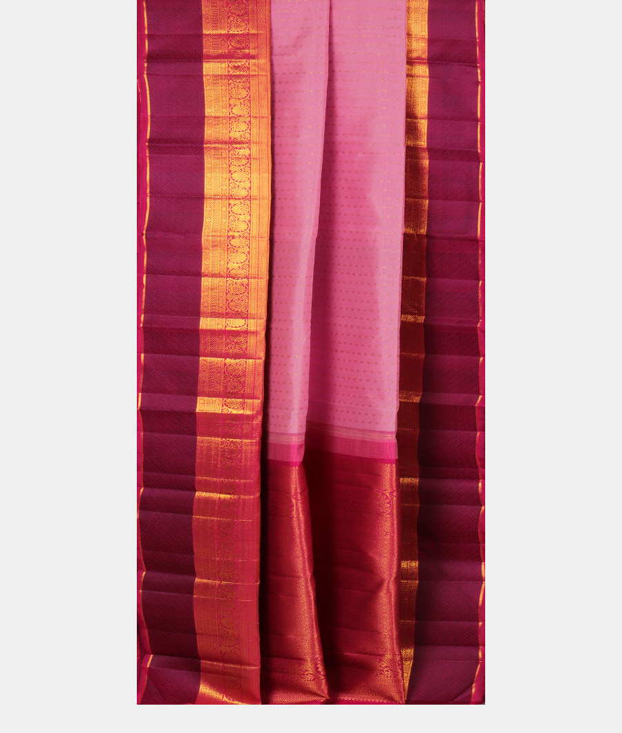 Lavender Handwoven Kanjivaram Silk Saree T2991472