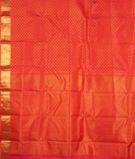 Pinkish Orange Handwoven Kanjivaram Silk Saree T2925234