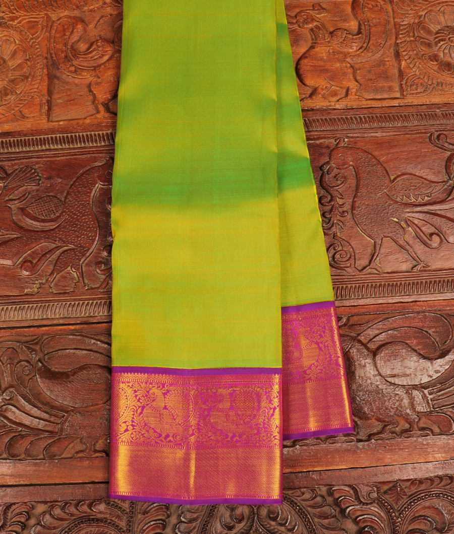 Green Handwoven Kanjivaram Silk Saree T295958-image