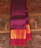 Purple Handwoven Kanjivaram Silk Saree T2936261