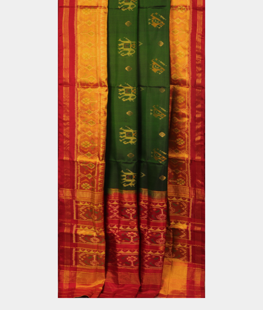 Green Patola Silk Saree T3054712