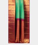 Bluish Green Handwoven Kanjivaram Silk Saree T2781312