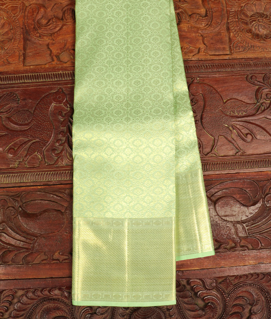 Light Green Handwoven Kanjivaram Silk Saree T285063-image