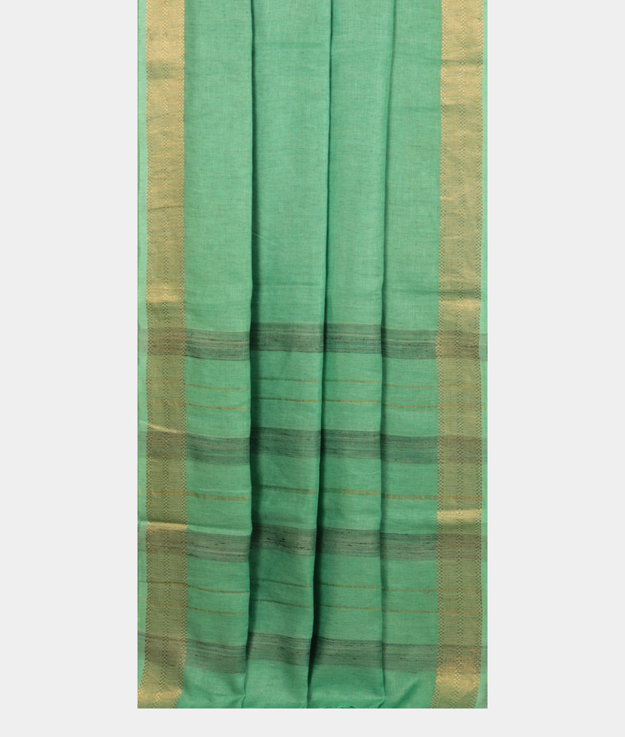 green-handwoven-linen-saree-t246117-t246117-b
