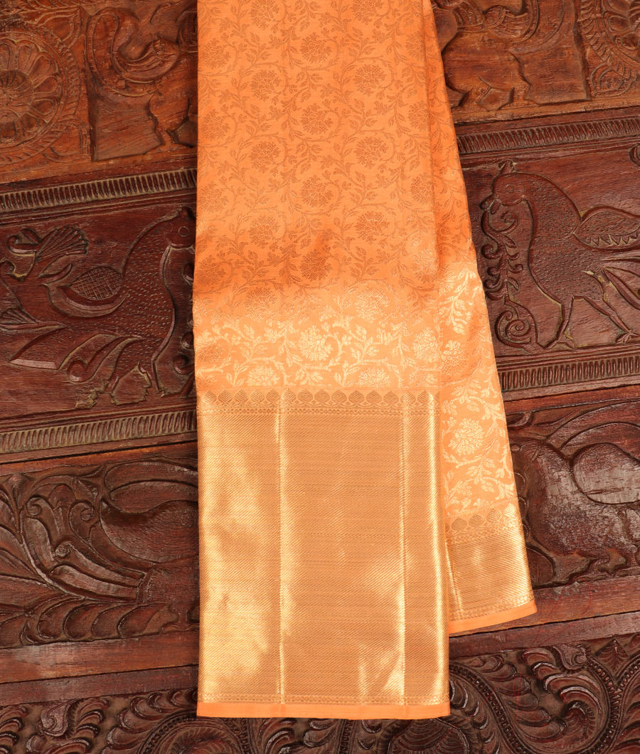 Peach Handwoven Kanjivaram Silk Saree T285090-image