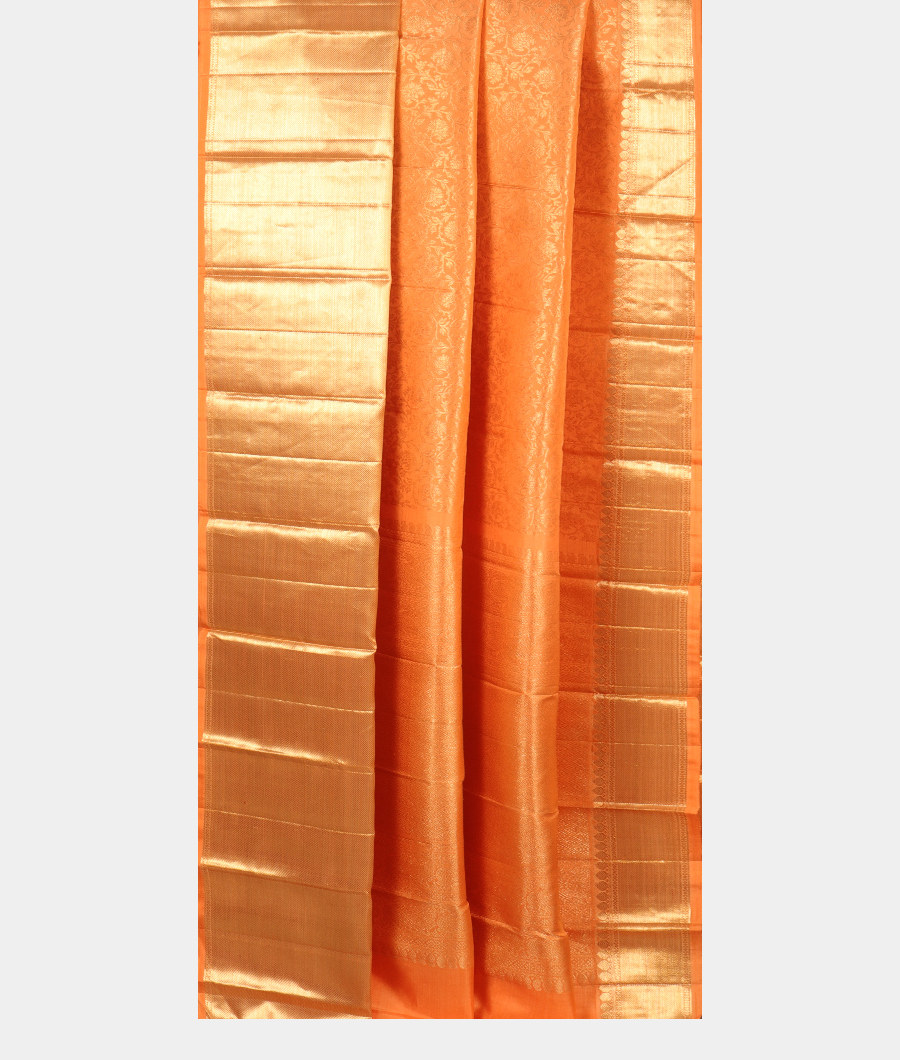 Peach Handwoven Kanjivaram Silk Saree T2850902