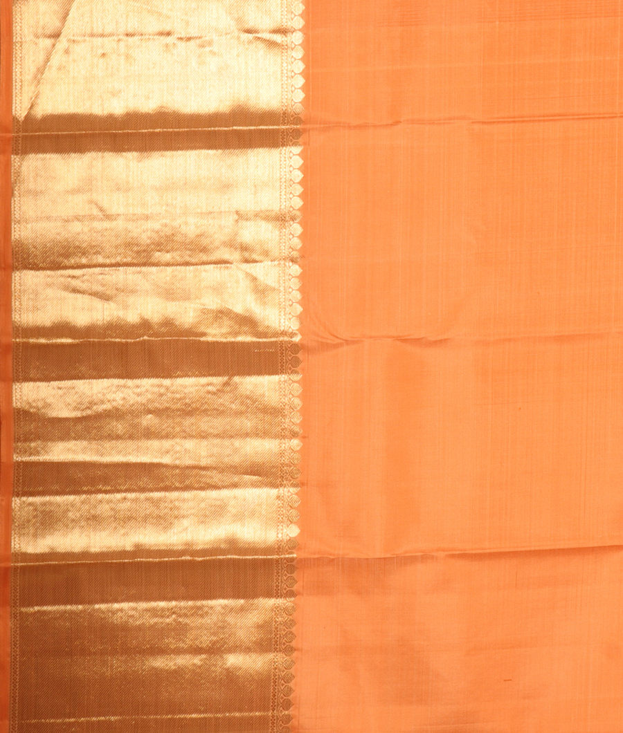 Peach Handwoven Kanjivaram Silk Saree T2850903
