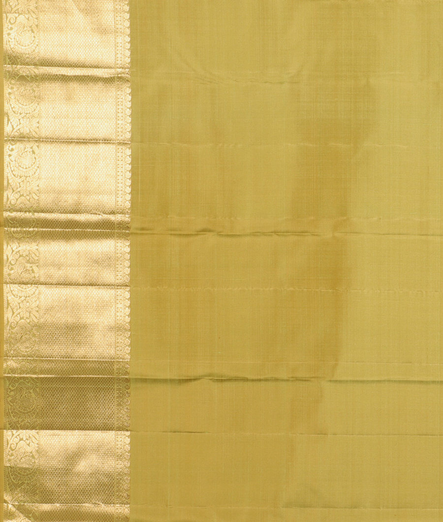 Green Handwoven Kanjivaram Silk Saree T2531923