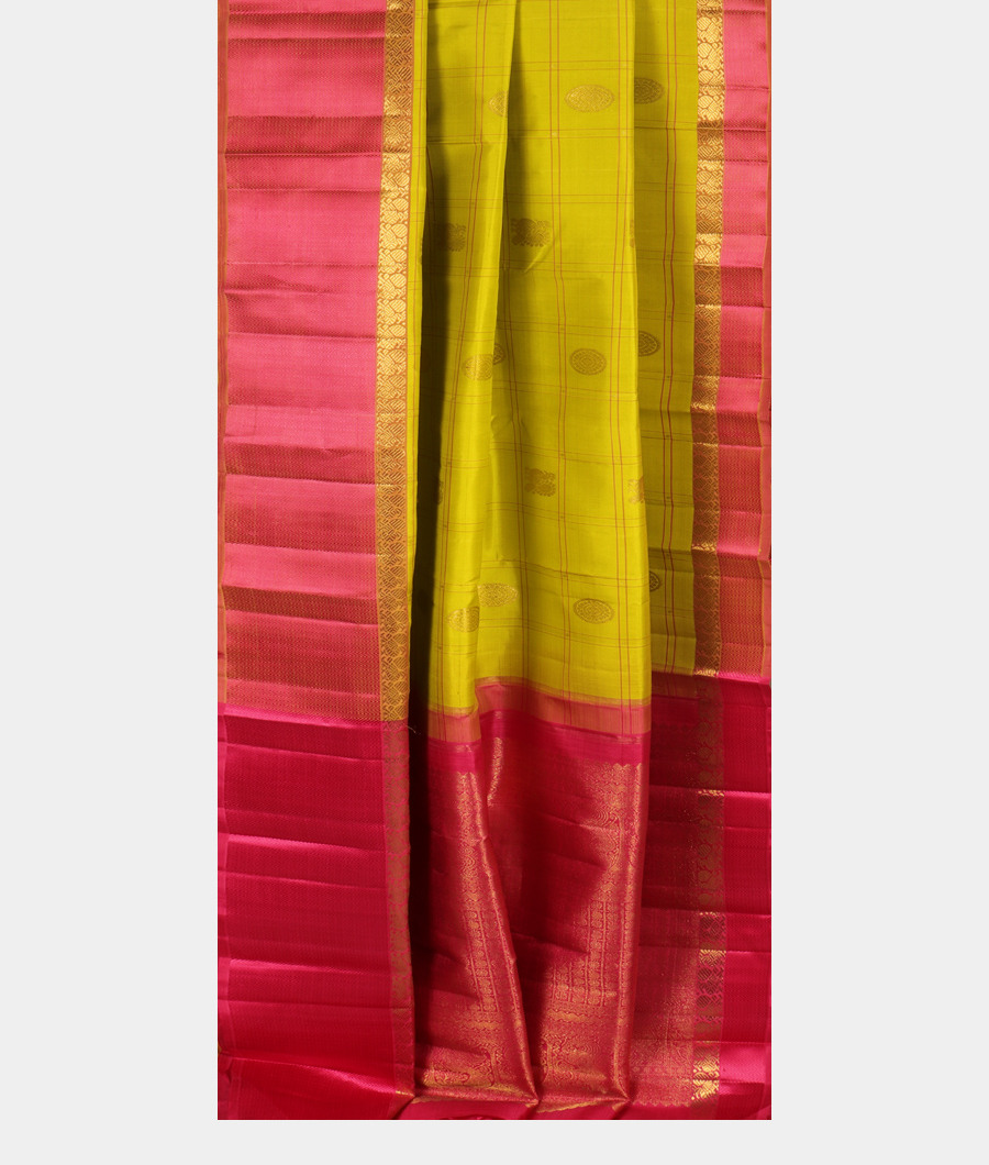 Green Handwoven Kanjivaram Silk Saree T3019062