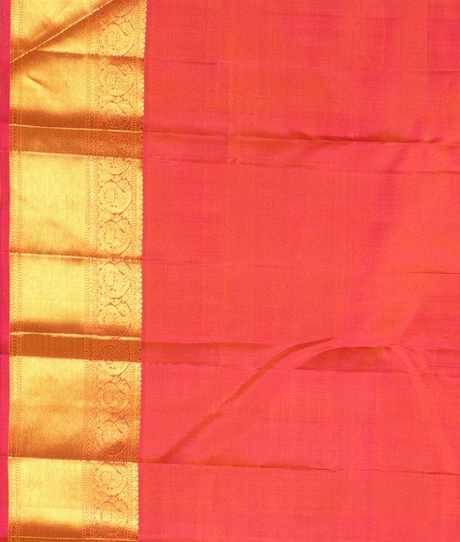 Yellow Handwoven Kanjivaram Silk Saree T3024393