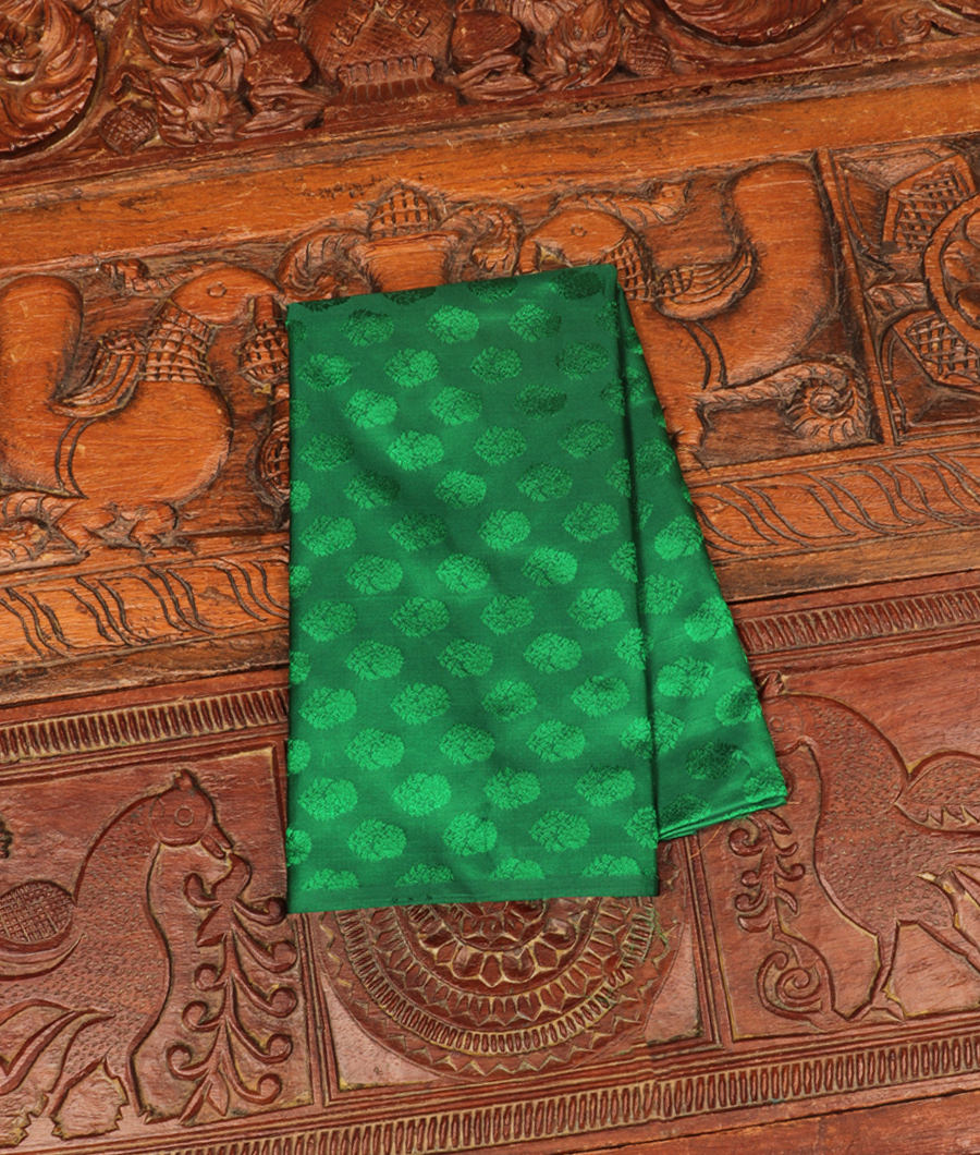 Green Handwoven Kanjivaram Silk Blouse T33533-image