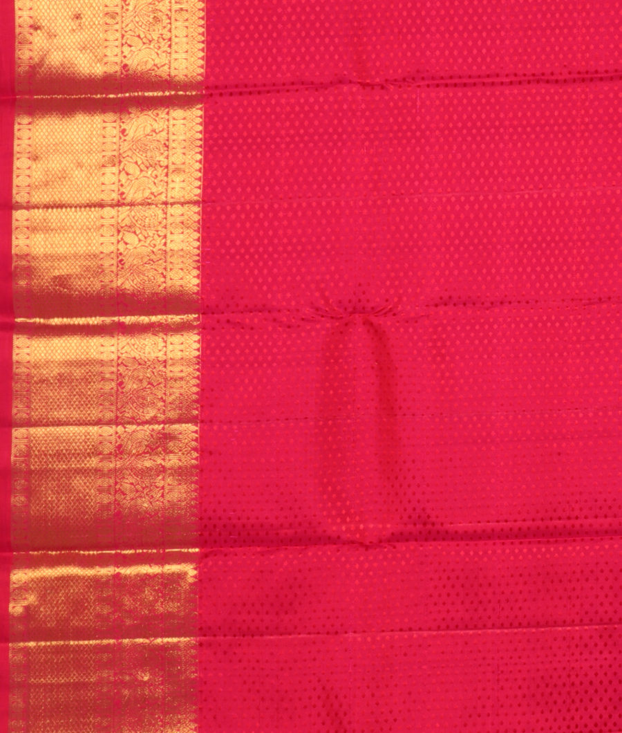 Pinkish Red Handwoven Kanjivaram Silk Saree T2850643