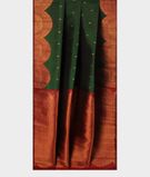 Bottle Green Handwoven Kanjivaram Silk Saree T3023522