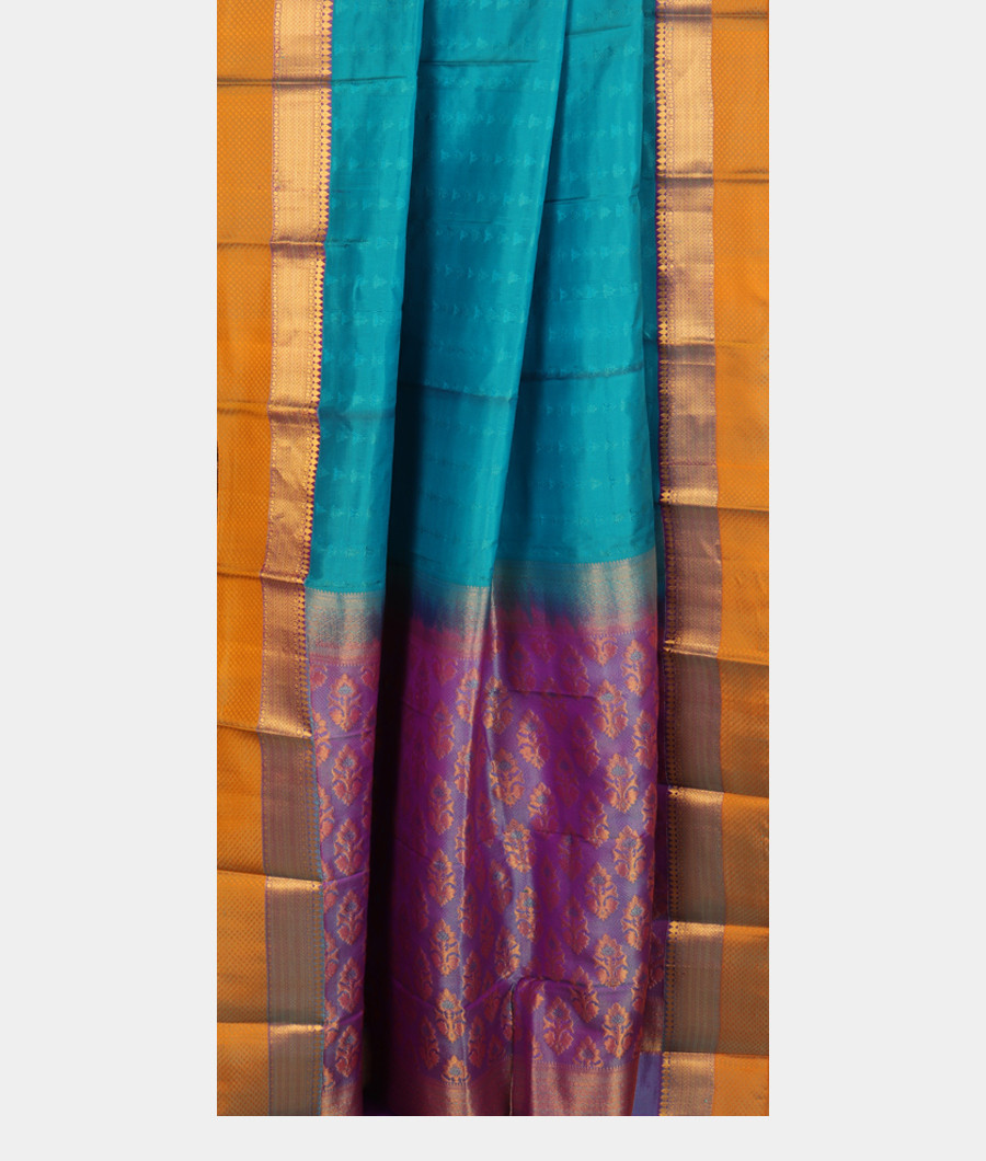 Blue Soft Silk Saree  NJ41352