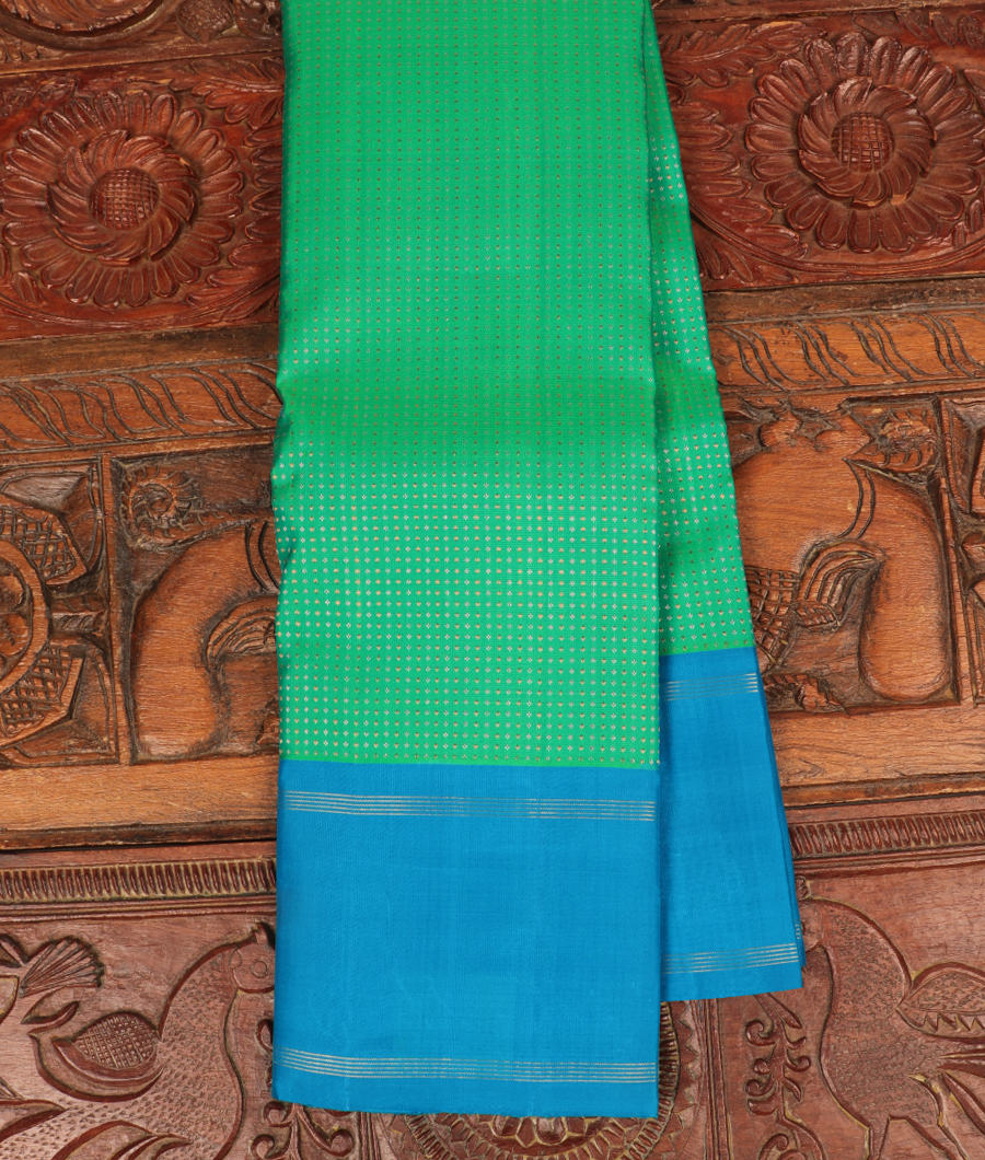 Green Handwoven Kanjivaram Silk Saree T303034-image
