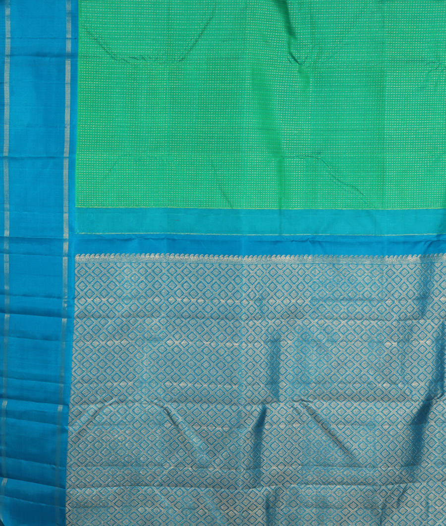 Green Handwoven Kanjivaram Silk Saree T3030344