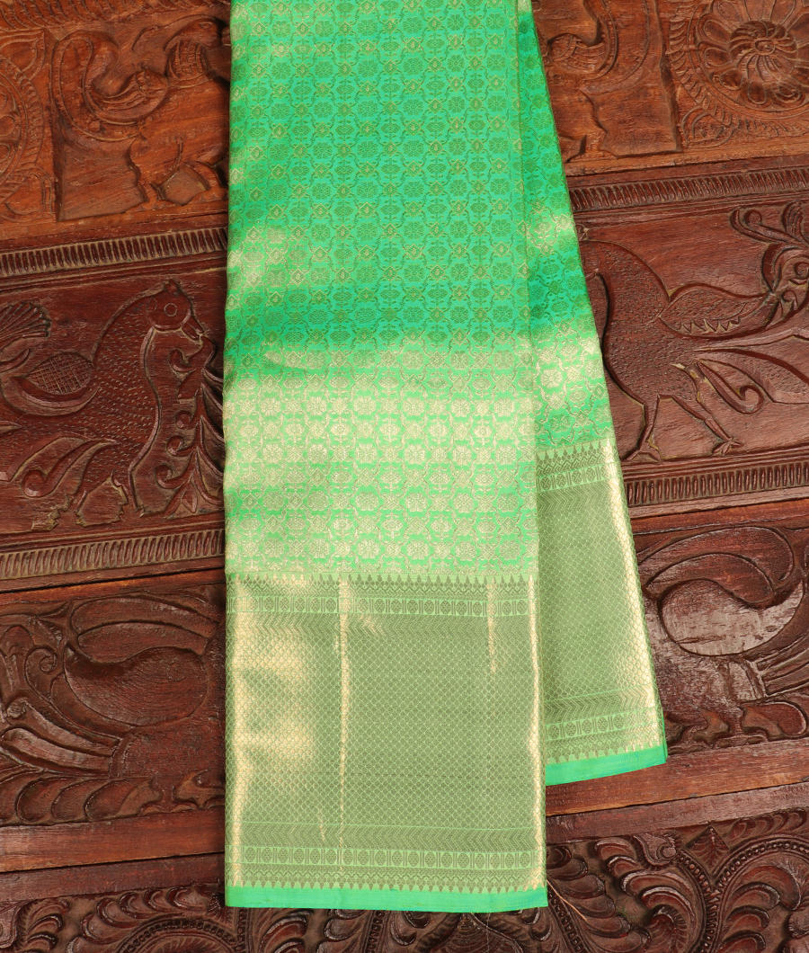 Green Handwoven Kanjivaram Silk Saree T278083-image